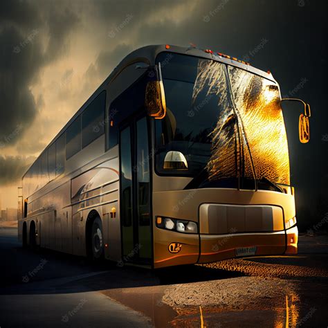 Premium Photo | Classic Bus on Road