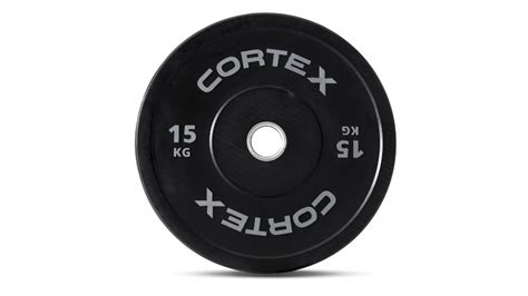 Buy Cortex One Pair Of 15kg Black Series V2 50mm Rubber Olympic Bumper