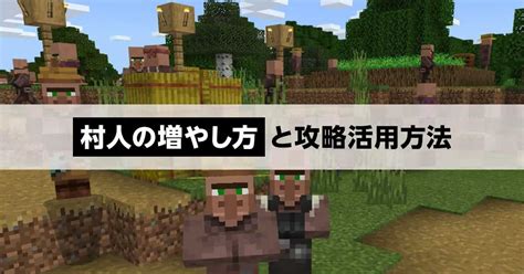 【マイクラ】村人の増やし方と攻略活用方法まとめ！移動方法も解説｜マイクラゼミ