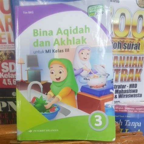 Jual Buku Bekas Bina Aqidah Dan Akhlak Mi Kelas Erlangga Shopee