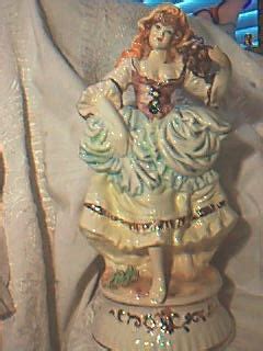 Vintage Capodimonte 16 Barefoot Peasant Woman With Hay Antique