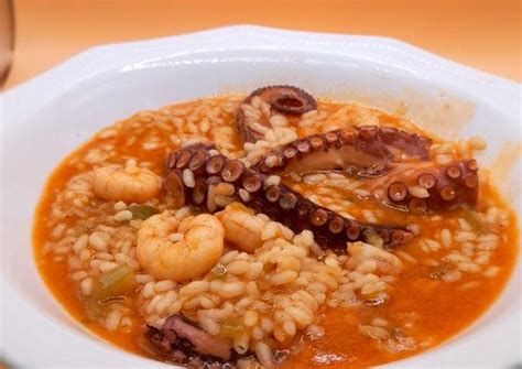 Arroz Meloso Con Pulpo Receta De Ram N Palmer N Granado Cookpad