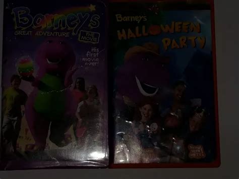 Barney Vhs Tape Lot Of Barneys Pajama Party Barneys Great Adventure