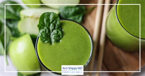 Green Apple Detox Smoothie Ann Shippy Md