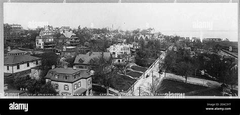 New Brighton Staten Island Ny Birds Eye View Stock Photo Alamy