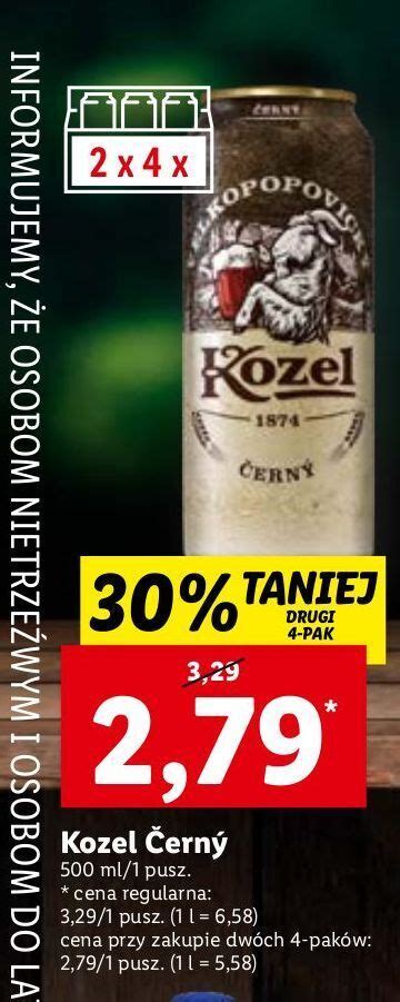 Promocja Piwo Kozel Cerny W Lidl