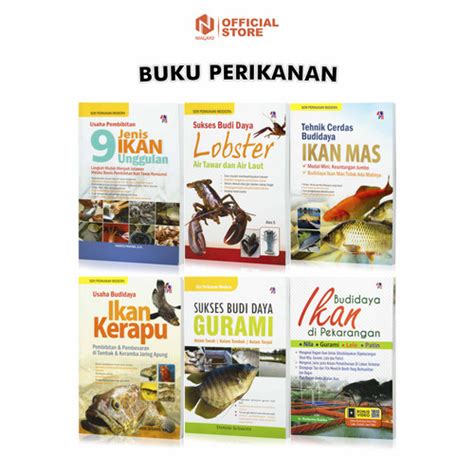 Jual BUKU PERTANIAN PERIKANAN BUDIDAYA GURAMI LOBSTER KERAPU IKAN