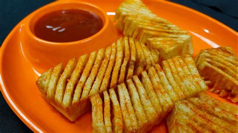 Criss Cross Fried Potato Easy And Quick Snacks Vr In The Kitchen