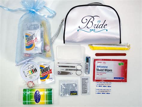 Yacanna Wedding Survival Kit Bridal Emergency Kit In White