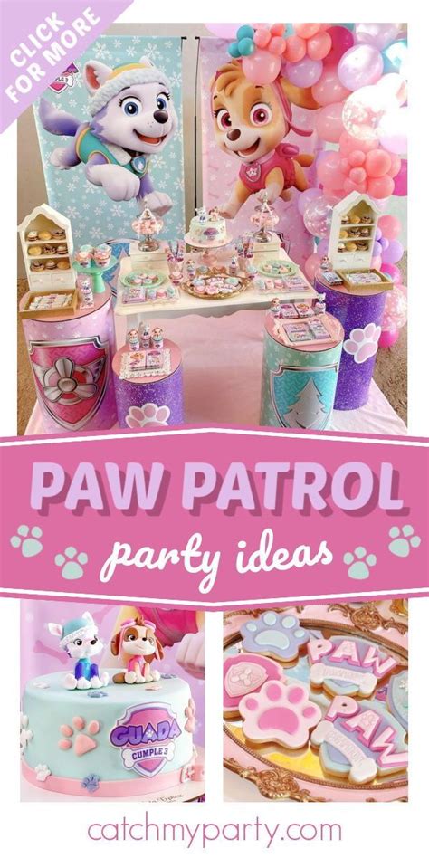 Paw Patrol Birthday Skye And Everest Paw Patrol Birthday Party