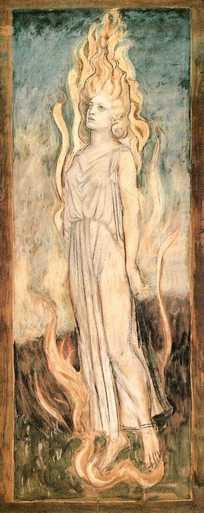 Scottish Symbologist Painter Celtic Goddess Brighid Goddess Painting