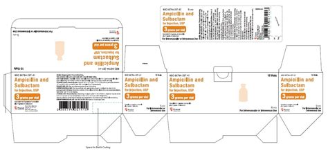 Ampicillin and Sulbactam Injection - FDA prescribing information, side ...