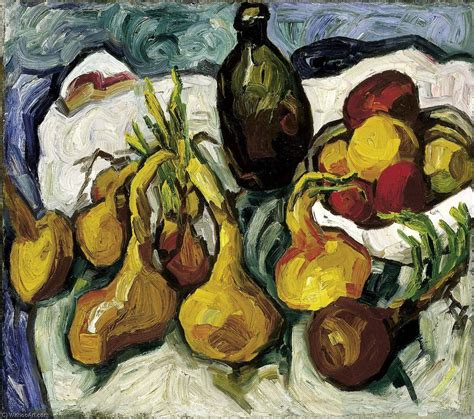 Artwork Replica Still Life With Onions Jug And Fruit 1938 By William