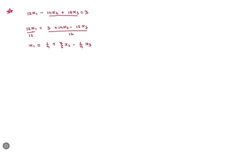 Solved Use Parametric Equations To Describe The Solution Set Of The