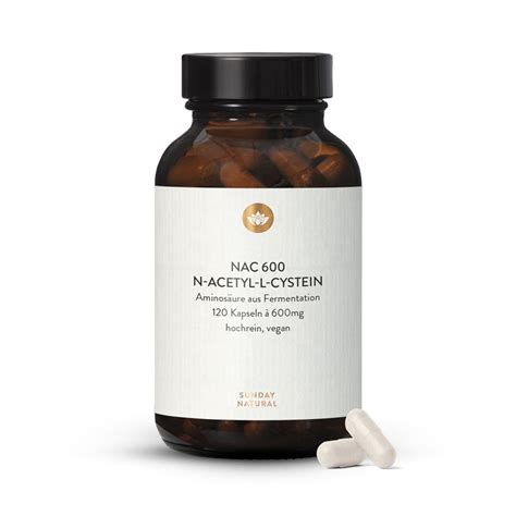 Nac N Acetyl Cystein Mg Vegan Kapseln Sunday Natural