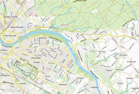 Blaues Wunder Stadtplan Mit Satellitenbild Und Unterk Nften Von Dresden