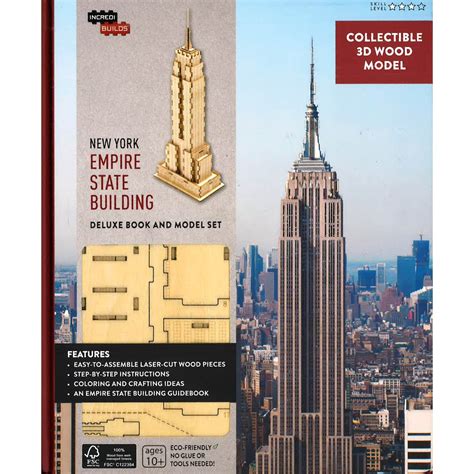 BBW New York Empire State Building Deluxe Book And Model Set Incredibuilds ISBN