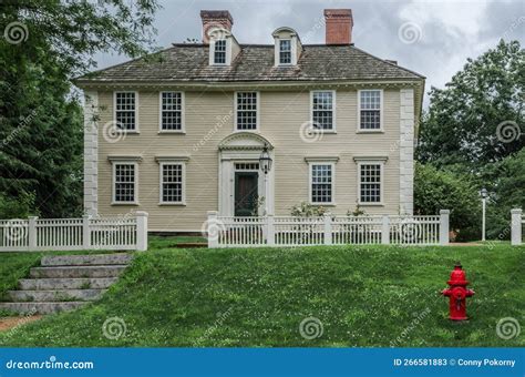 House At Old Deerfield Village Historic District Massachusetts Usa