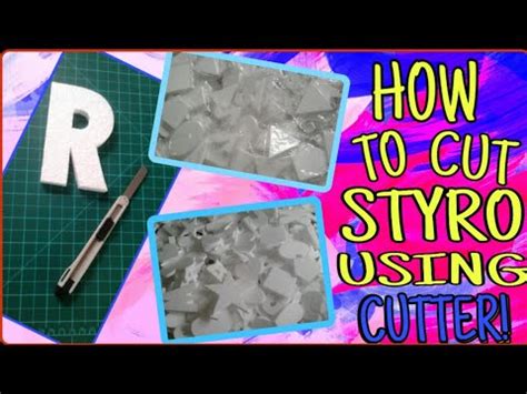 How To Cut Styro Using Cutter My First Video Tutorial YouTube