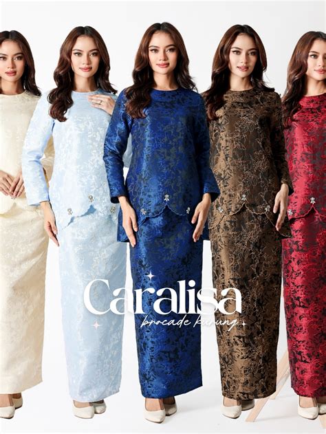 Neestyle Caralisa Plus Size Baju Raya Baju Kurung Scallop