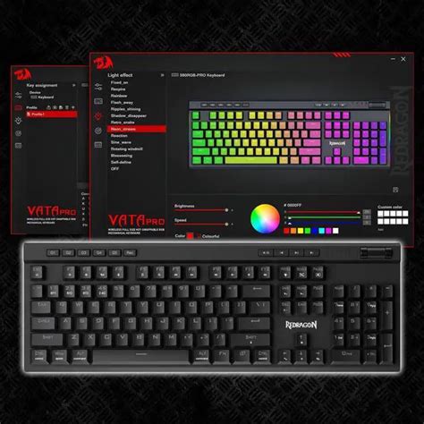 Redragon K Pro Wireless Rgb Gaming Keyboard Modes Keys Mechanical Keyboard W Hot Swap