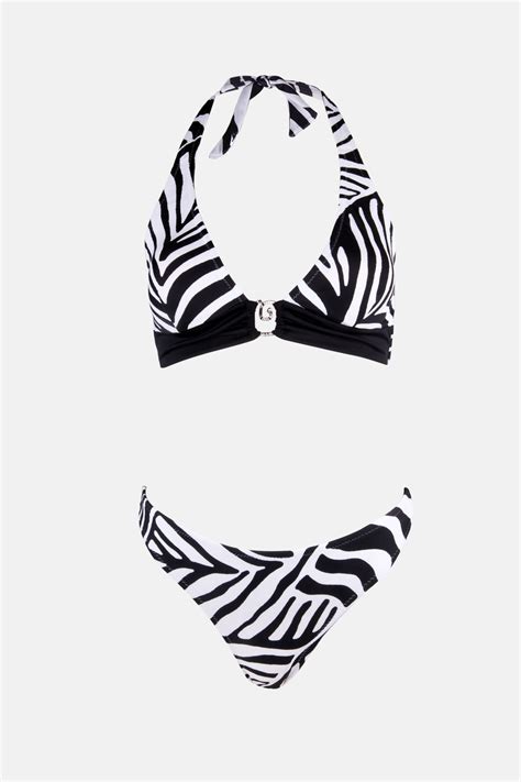 Ayyıldız 40664 Siyah Beyaz Bikini Takımı Hızlı Kargo