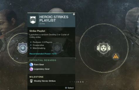 Destiny 2 Brings Back Heroic Strike Playlist