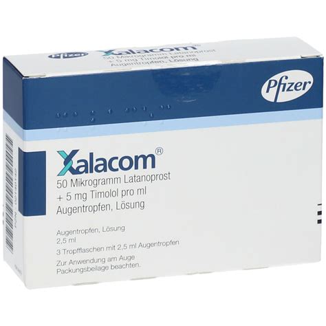 Xalacom G Latanoprost Mg Timolol Pro Ml X Ml Mit Dem E