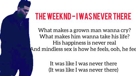 The Weeknd I Was Never There Feat Gesaffelstein Lyrics Youtube