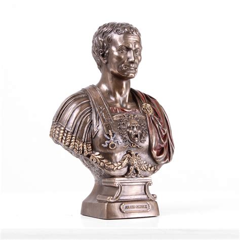 Julius Caesar Bust Statue (Bronze Sculpture) Greek Roman gift museum ...