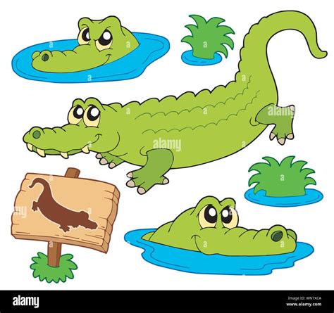 Dessiner Un Crocodile Banque D Images Vectorielles Alamy