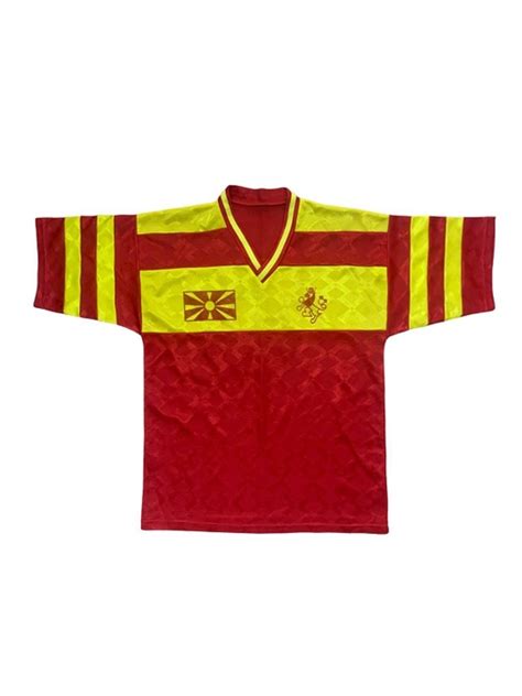 Vintage Rare Vintage Macedonia Football Shirt Soccer Jersey Size M