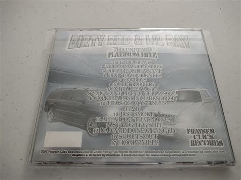 Dirty Red And Lil Bay Tha Unheard Platinum Hitz Cd Memphis Rap Dj