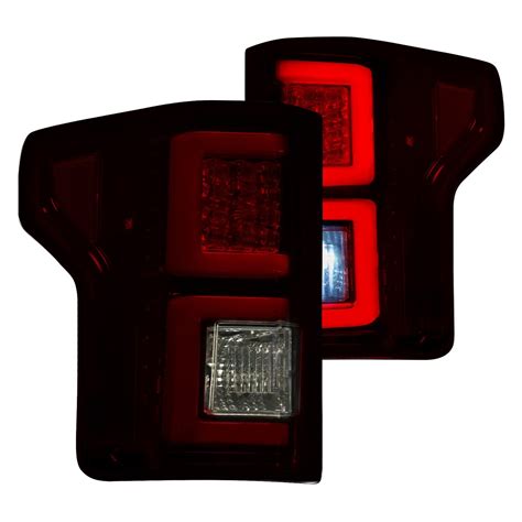 Recon Rbk Black Red Smoke Fiber Optic Led Tail Lights