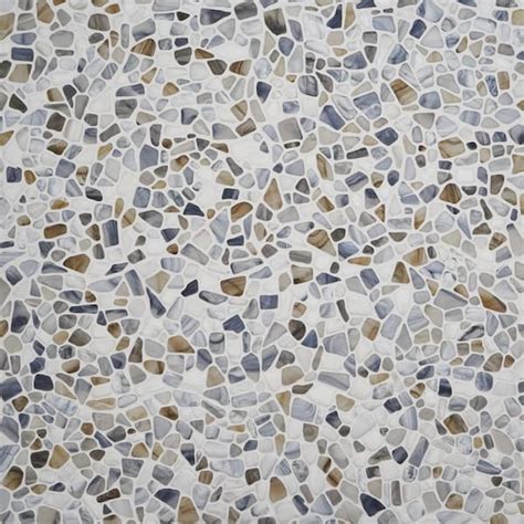 Ivy Hill Tile Hydra Frosted Seaglass 1181 X 1181 Glass Mosaic 097 Sq Ft Per Sheet