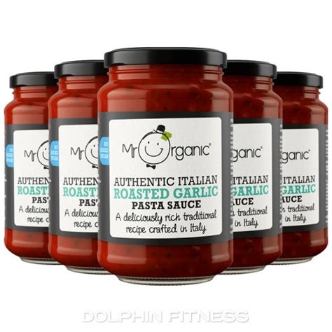 Mr Organic Authentic Italian Roasted Garlic Pasta Sauce 6 X 350g