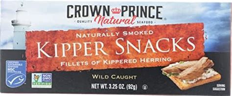 Crown Prince Naturally Smoked Kipper Snacks Non Gmo 3 25 Ounce Pack Of 18