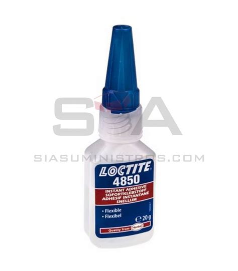 Adhesivo Instantáneo Flexible 20 Gr Loctite 4850 Sia Suministros