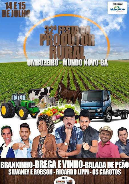 Cartaz Da Festa Do Produtor Rural De Umbuzeiro