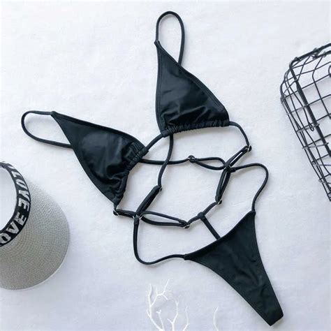 Peachtan Sexy Extrema Micro Bikini Bikini Dorado S Lido Traje De Ba O