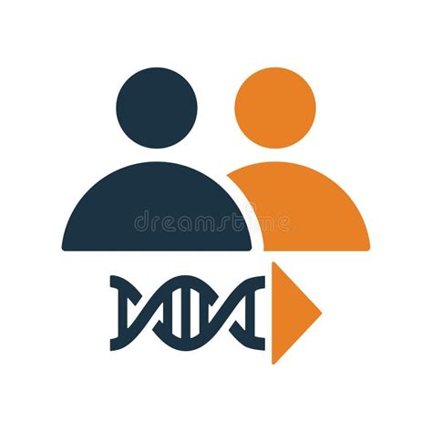 Cloning Genetic Human Replicate Icon Glyph Style Vector Eps Stock