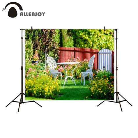 Allenjoy Arri Re Plan De Photographie Blanc Meubles De Jardin