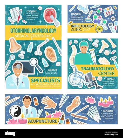 Medicine Hospital Doctors Vector Otorhinolaryngology Traumatology