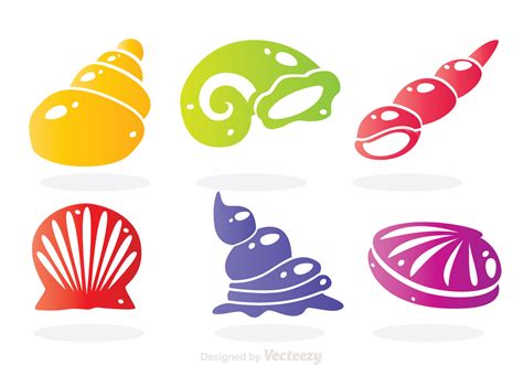 Sea Shell Colors Icons Download Free Vector Art Stock Graphics And Images