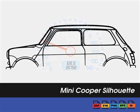 Mini Cooper Svg Png Dxf And Ai Formats Ready To Use For Etsy