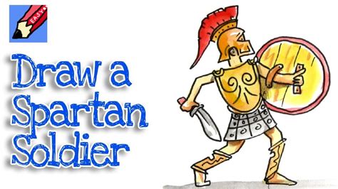 How To Draw A Spartan Warrior Real Easy Youtube