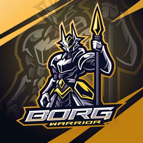 Borg Warrior Esport Mascot Logo Design 26534595 Vector Art At Vecteezy