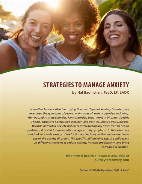 Strategies to Manage Anxiety (MH Lesson) – Christian Care Resources