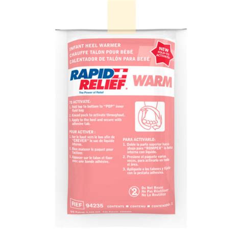 Rapid Relief Infant Heel Warmers - Rapid Aid