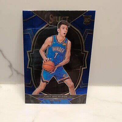 Panini Select Chet Holmgren Concourse Blue Prizm Rc Okc Thunder